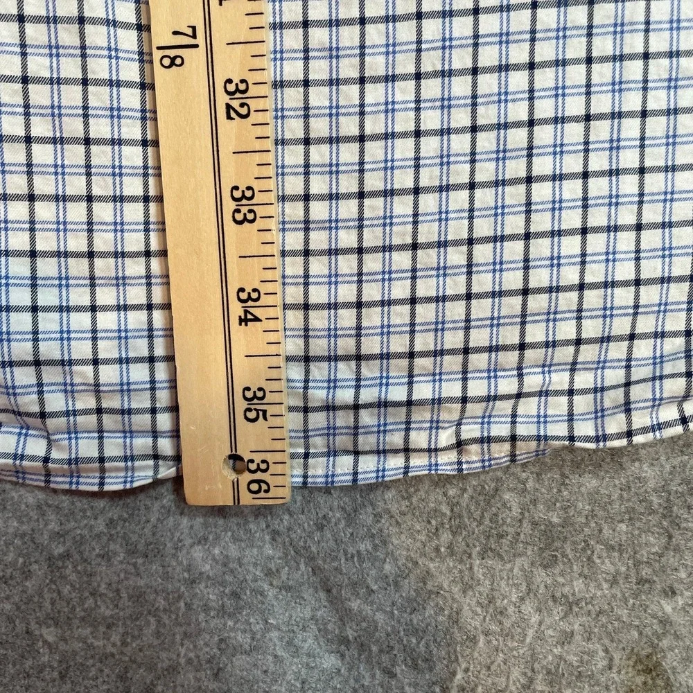 Polo Ralph Lauren Mens Shirt 4XB White Plaid Long Sleeve